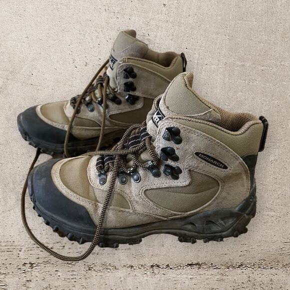 Monarch Tan/Dark Tan Merrell Hiking Boots REI 8 - Picture 3 of 6
